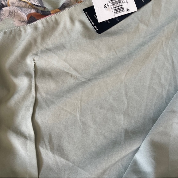 LAUREN RALPH LAUREN Floral Crinkled Georgette Gown sz 18 - Picture 12 of 13